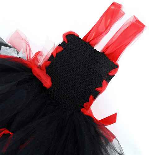 Girls’ Halloween Costume Set - Cosplay Tulle Dress